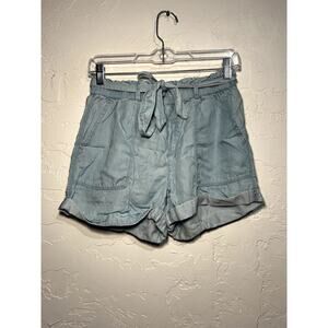 Aerie chambray high wasited‎ shorts womens small trendy boho chic comfort